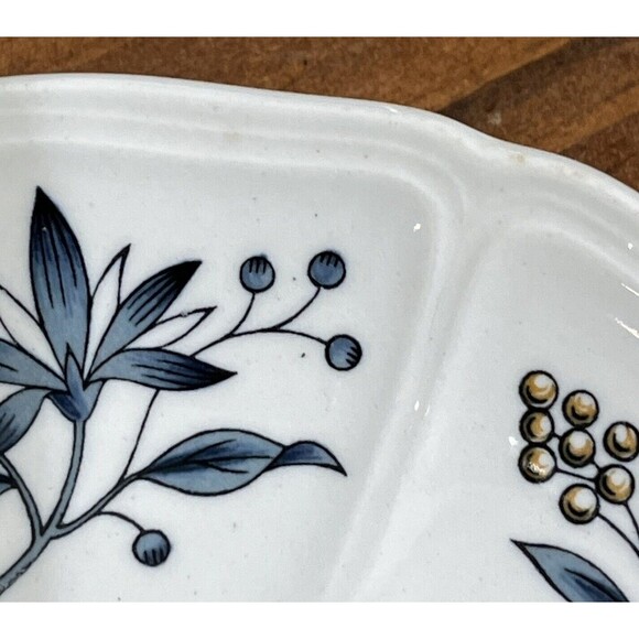 Set Of 6 Wedgwood Williamsburg Potpourri Saucers For Footed Cups 5-3/4" *FLAWED - Picture 6 of 15